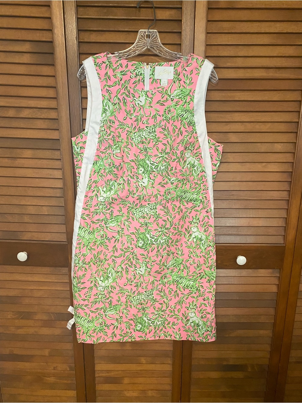 Lilly Pulitzer Beckler Printed Rousseau Pink Sleeveless Mini Dress Size 14